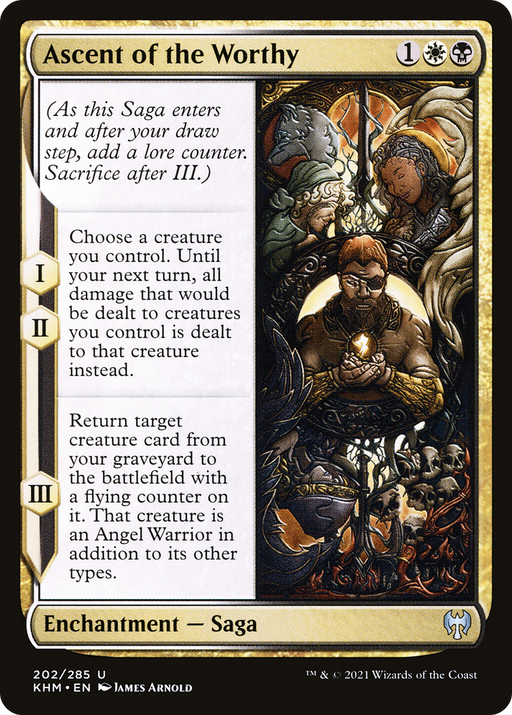 Ascent of the Worthy (KHM-202) [Kaldheim] Foil MTG Single Wizards of the Coast