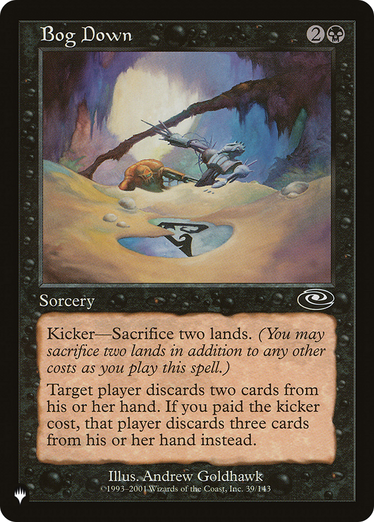 Bog Down (LIST-PLS-39) [Mystery Booster] The List MTG Single Wizards of the Coast