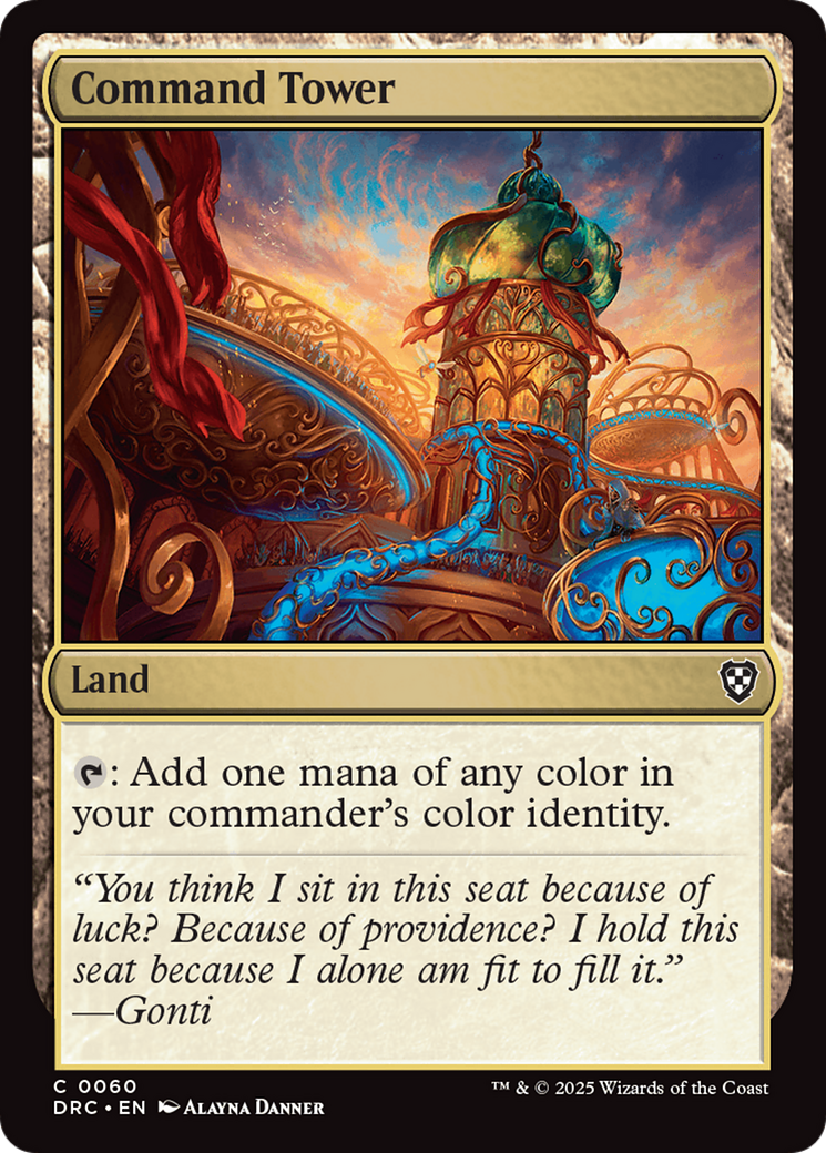 Command Tower (0060) (DRC-060) [Commander: Aetherdrift] MTG Single Wizards of the Coast