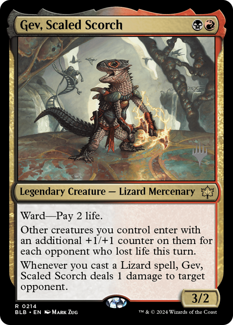 Gev, Scaled Scorch (PPBLB-214) [Bloomburrow Promos] MTG Single Wizards of the Coast