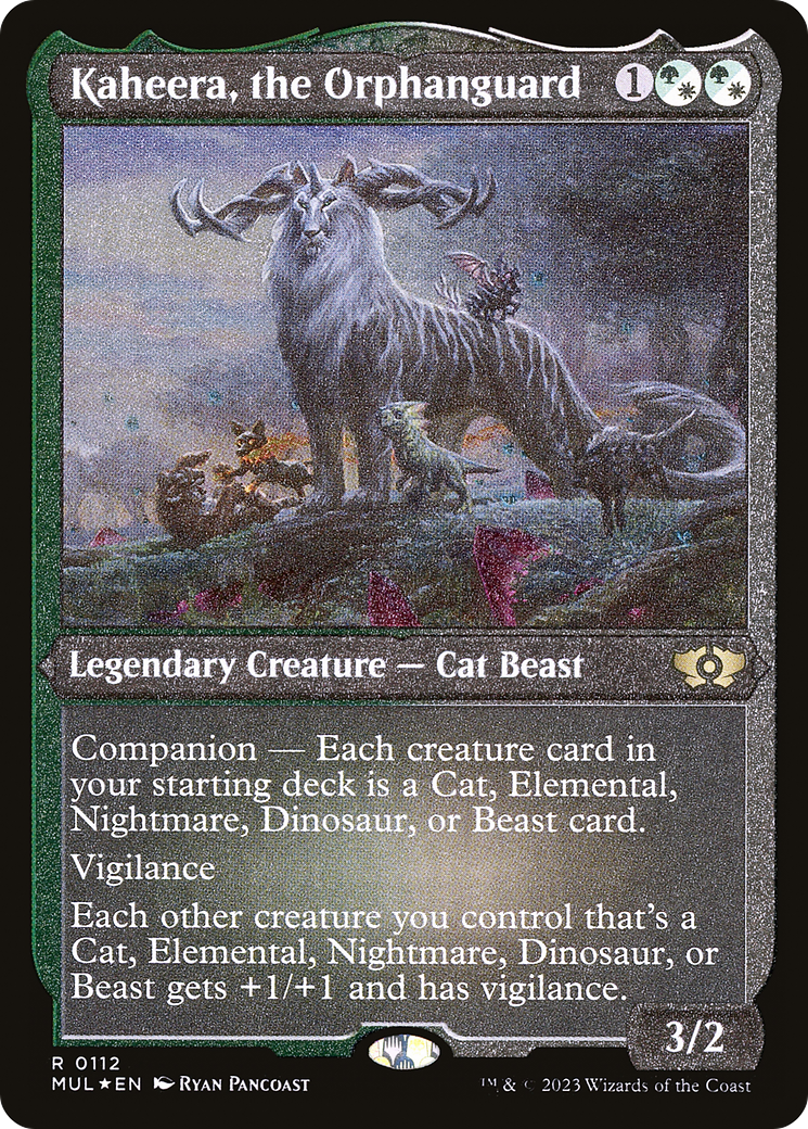 Kaheera, the Orphanguard (MUL-112) [Multiverse Legends] Etched Foil MTG Single Multiverse Legends