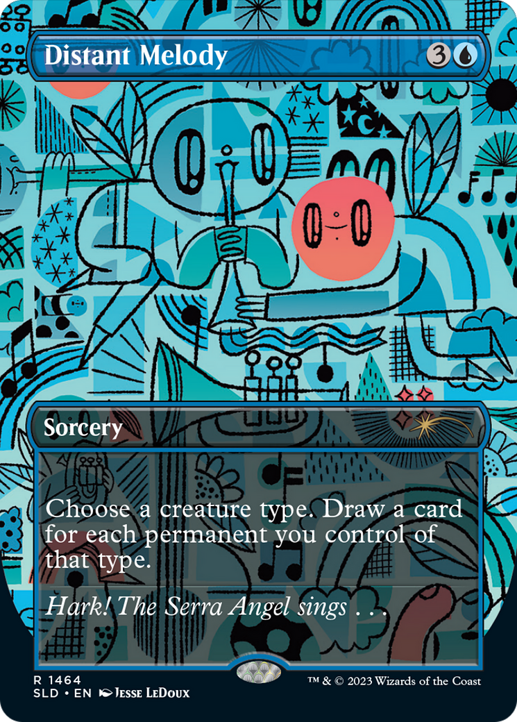 Distant Melody (1464) (SLD-1464) [Secret Lair] Drop (Borderless) MTG Single Wizards of the Coast