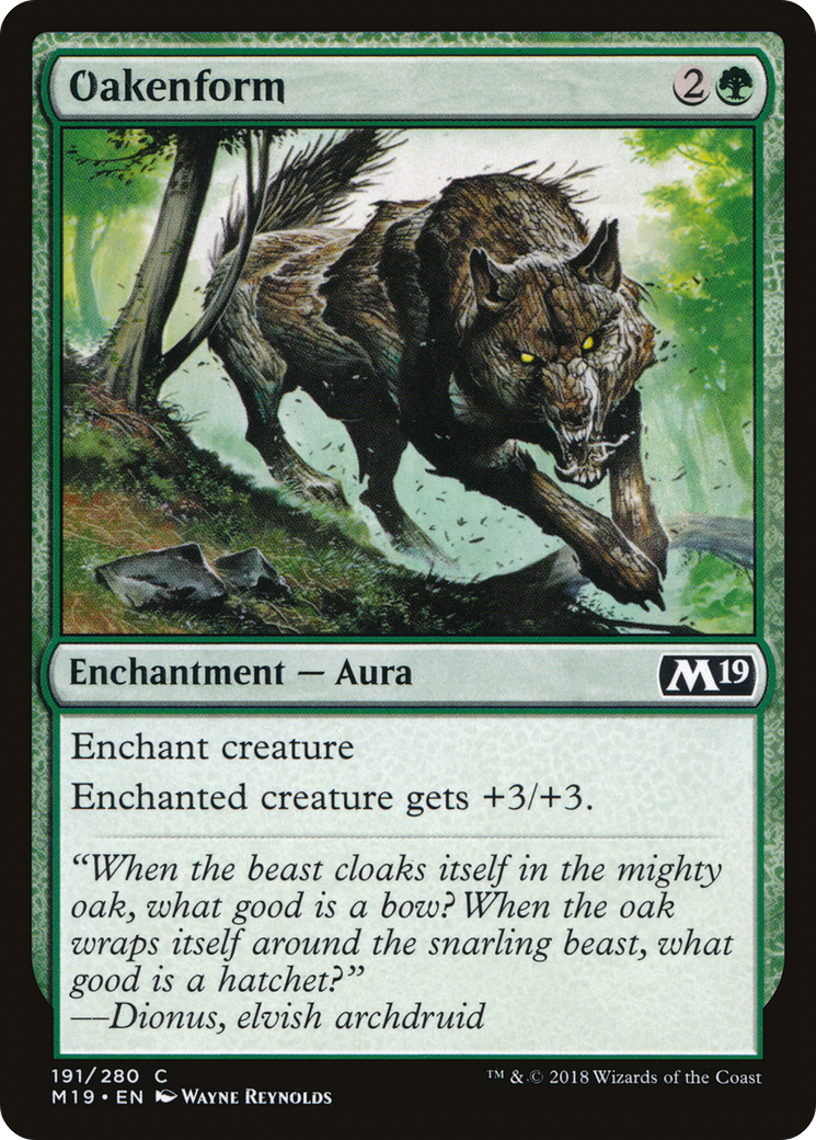 Oakenform (M19-191) [Core Set 2019] Foil MTG Single Wizards of the Coast