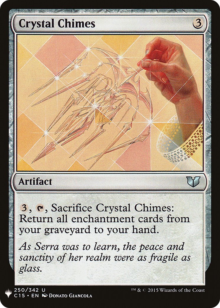 Crystal Chimes (LIST-250) [Mystery Booster] The List MTG Single Wizards of the Coast