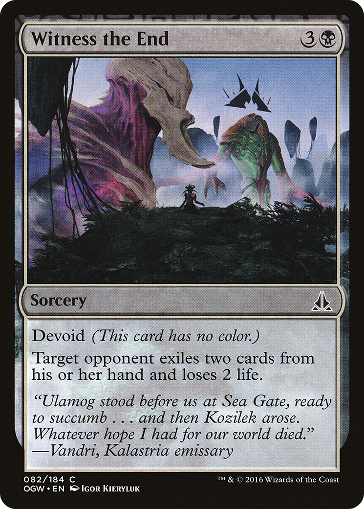 Witness the End (OGW-082) [Oath of the Gatewatch] Foil MTG Single Wizards of the Coast