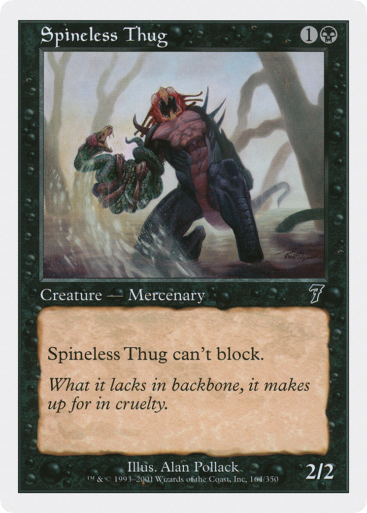 Spineless Thug (7ED-164) [7th Edition] MTG Single Wizards of the Coast