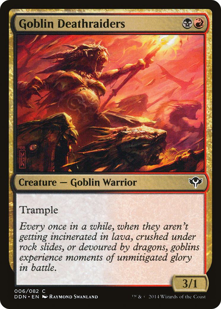Goblin Deathraiders (DDN-006) [Misc] Duel Decks: Speed vs. Cunning MTG Single Wizards of the Coast