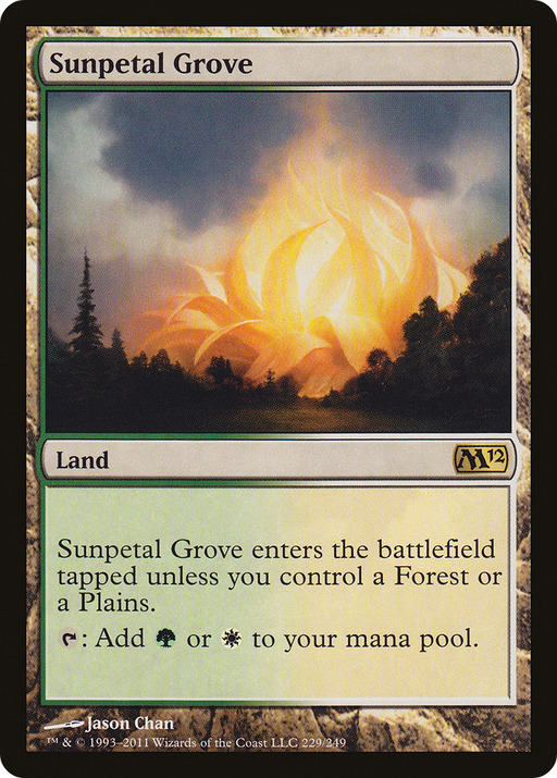 Sunpetal Grove (M12-229) [Magic 2012] Foil MTG Single Wizards of the Coast