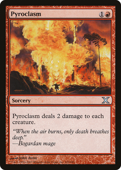 Pyroclasm (10E-222) [Tenth Edition] Foil MTG Single Wizards of the Coast