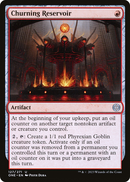 Churning Reservoir (ONE-127) [Phyrexia: All Will Be One] MTG Single Wizards of the Coast