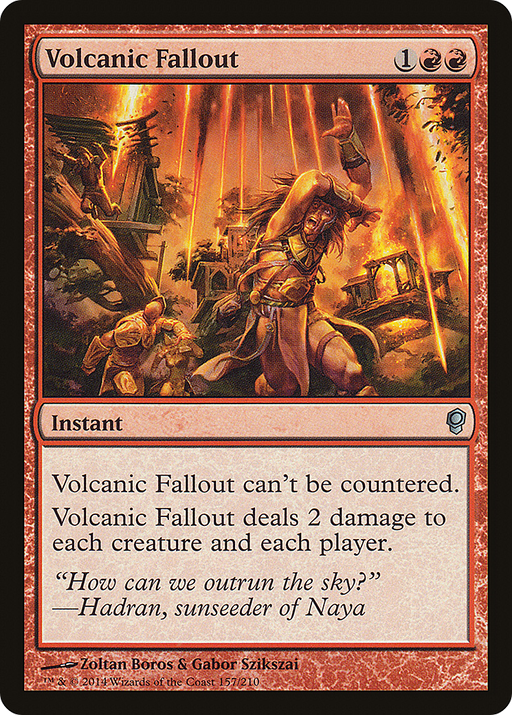 Volcanic Fallout (CNS-157) [Conspiracy] Foil MTG Single Wizards of the Coast