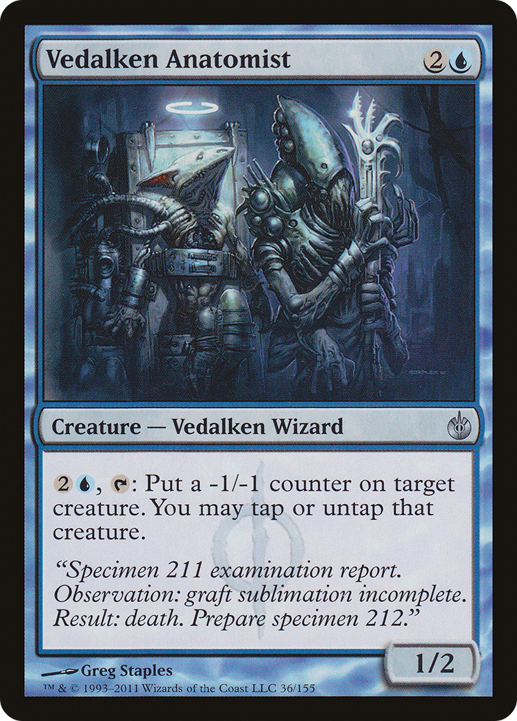 Vedalken Anatomist (MBS-036) [Mirrodin Besieged] MTG Single Wizards of the Coast