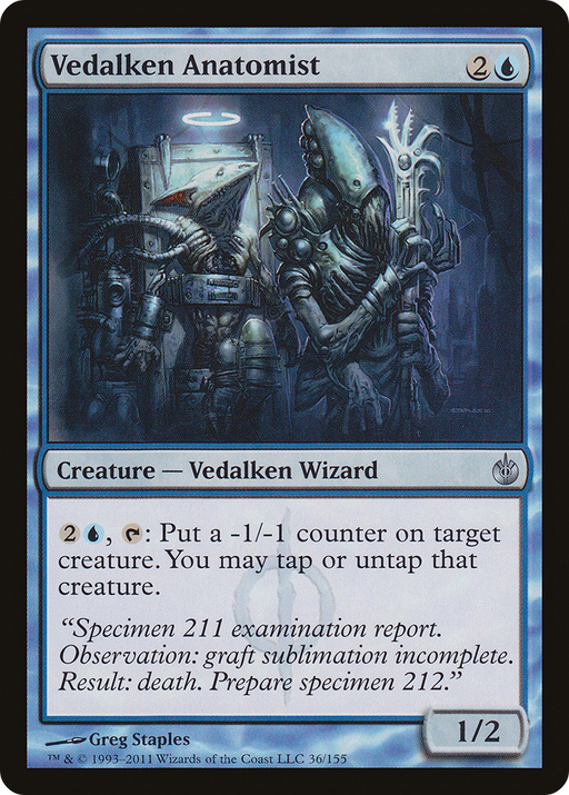 Vedalken Anatomist (MBS-036) [Mirrodin Besieged] MTG Single Wizards of the Coast