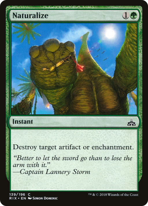 Naturalize (RIX-139) [Rivals of Ixalan] MTG Single Wizards of the Coast