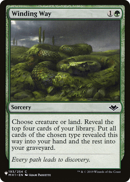 Winding Way (LIST-MH1-193) [Mystery Booster] The List MTG Single Wizards of the Coast
