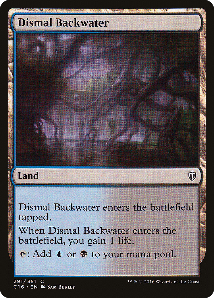 Dismal Backwater (C16-291) [Commander 2016] MTG Single Wizards of the Coast