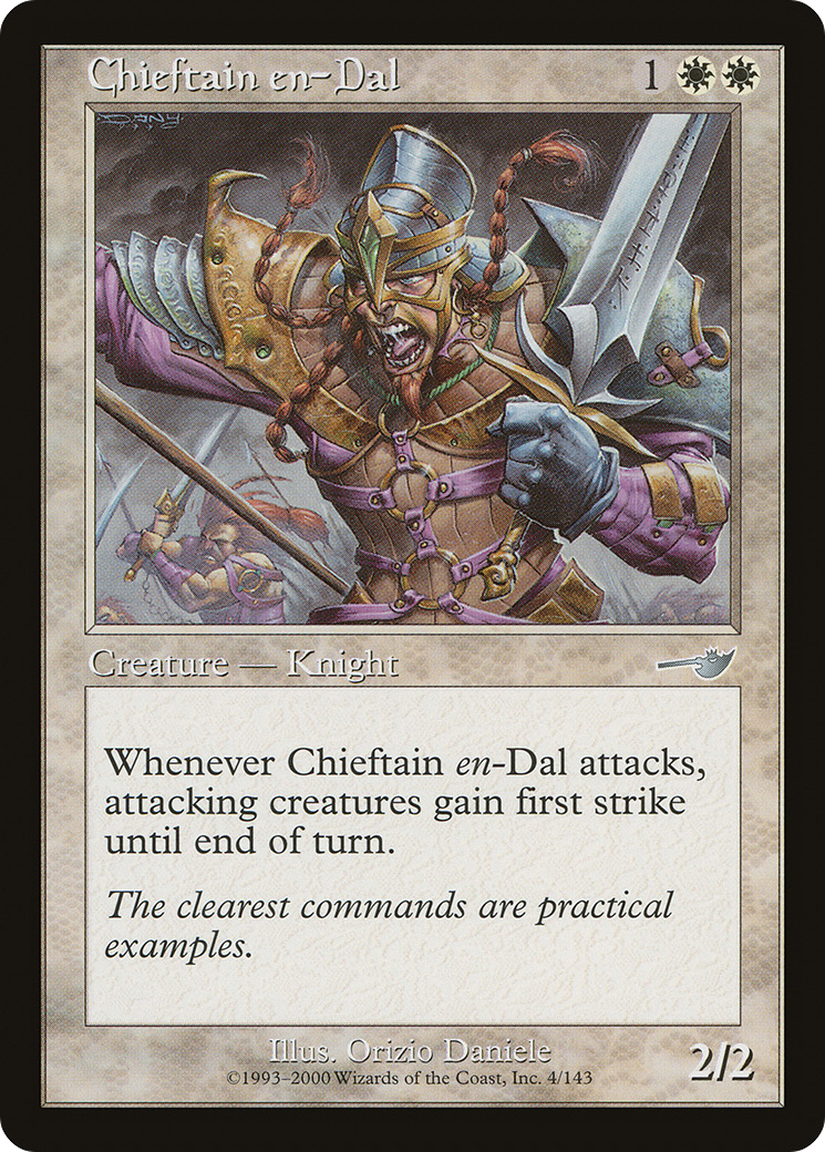 Chieftain en-Dal (NMS-004) [Nemesis] MTG Single Wizards of the Coast
