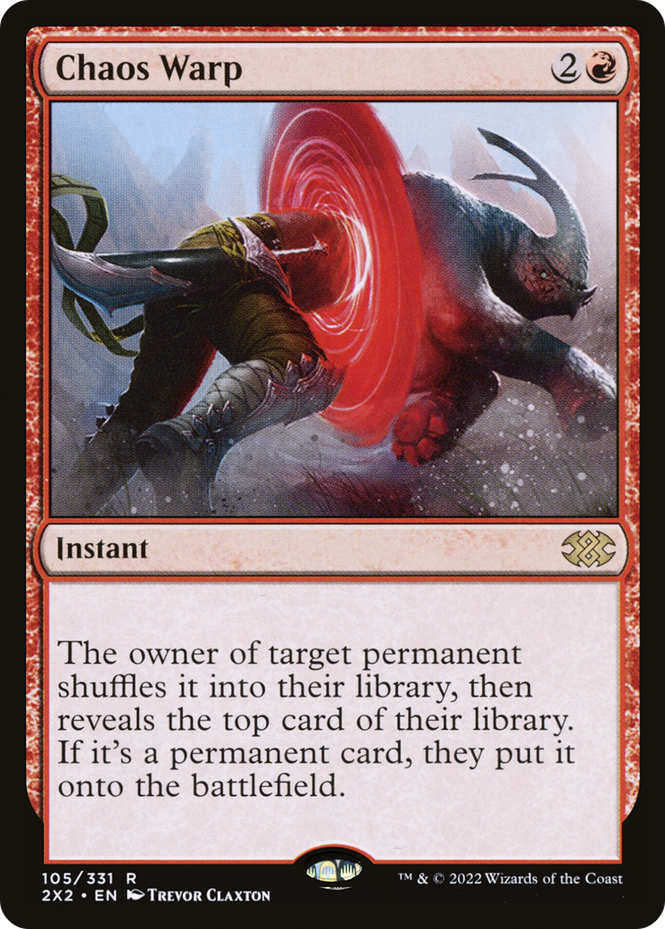 Chaos Warp (2X2-105) [Double Masters 2022] Foil MTG Single Wizards of the Coast