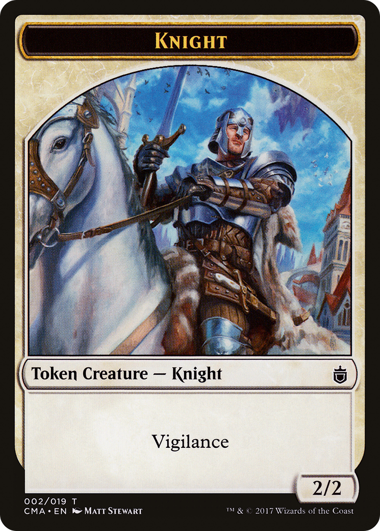 Knight (CMA-002) [Tokens] Commander Anthology Tokens MTG Single Wizards of the Coast