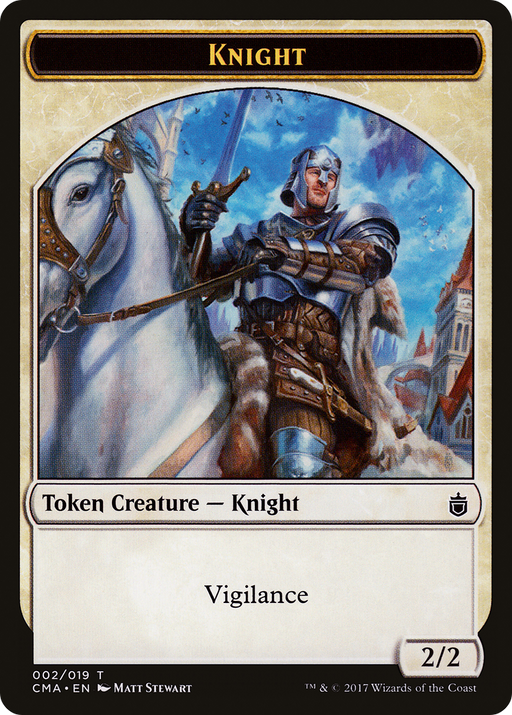 Knight (CMA-002) [Tokens] Commander Anthology Tokens MTG Single Wizards of the Coast