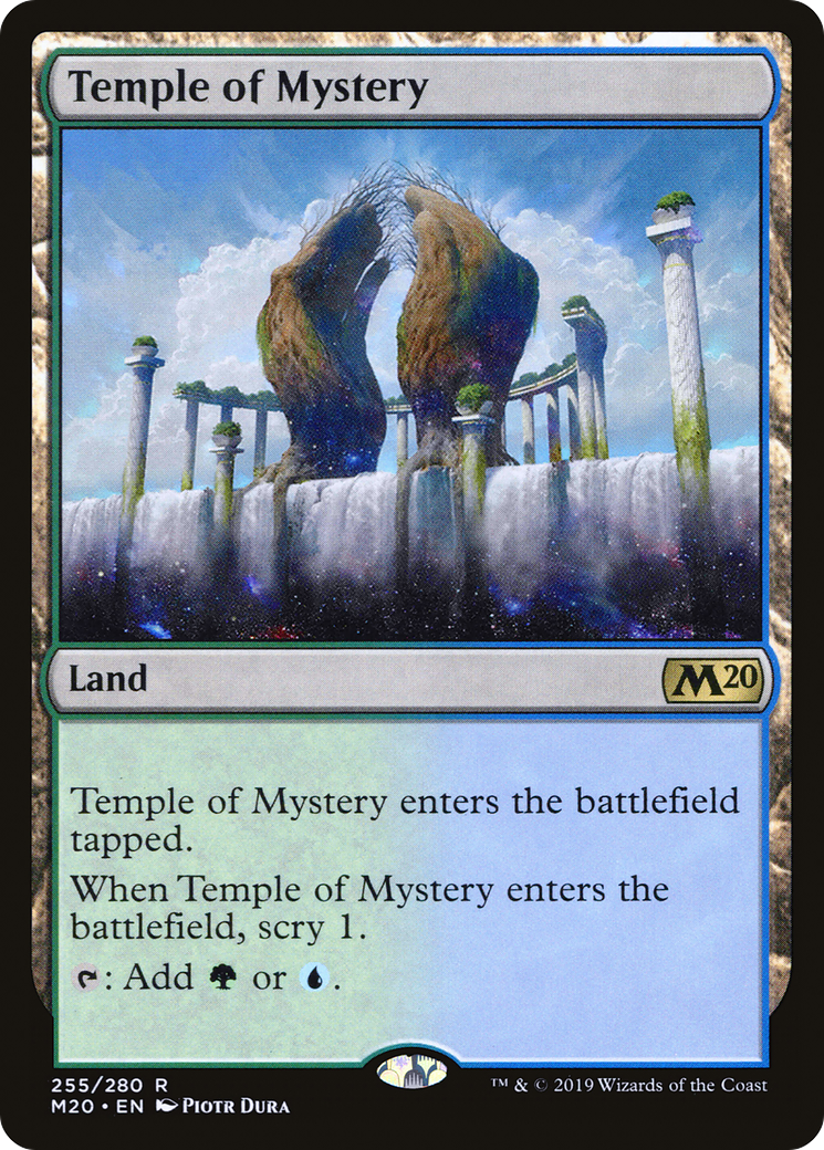 Temple of Mystery (M20-255) [Core Set 2020] MTG Single Wizards of the Coast