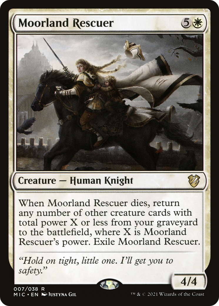Moorland Rescuer (MIC-007) [Midnight Hunt Commander] MTG Single Wizards of the Coast