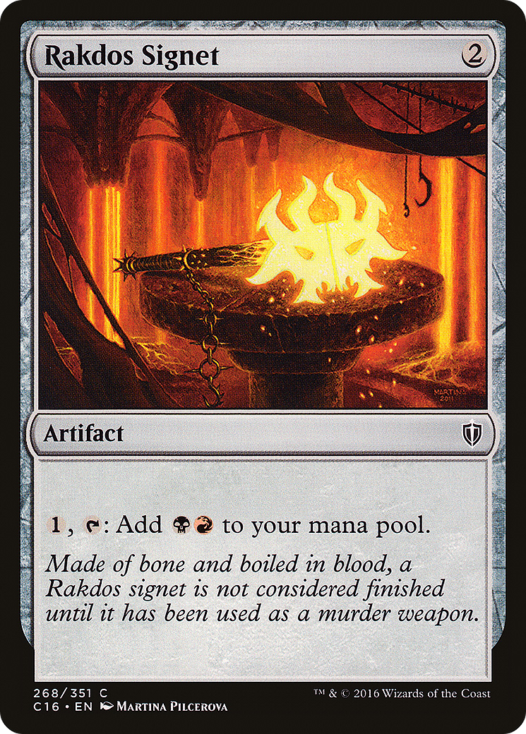 Rakdos Signet [Commander 2016] MTG Single Magic: The Gathering   