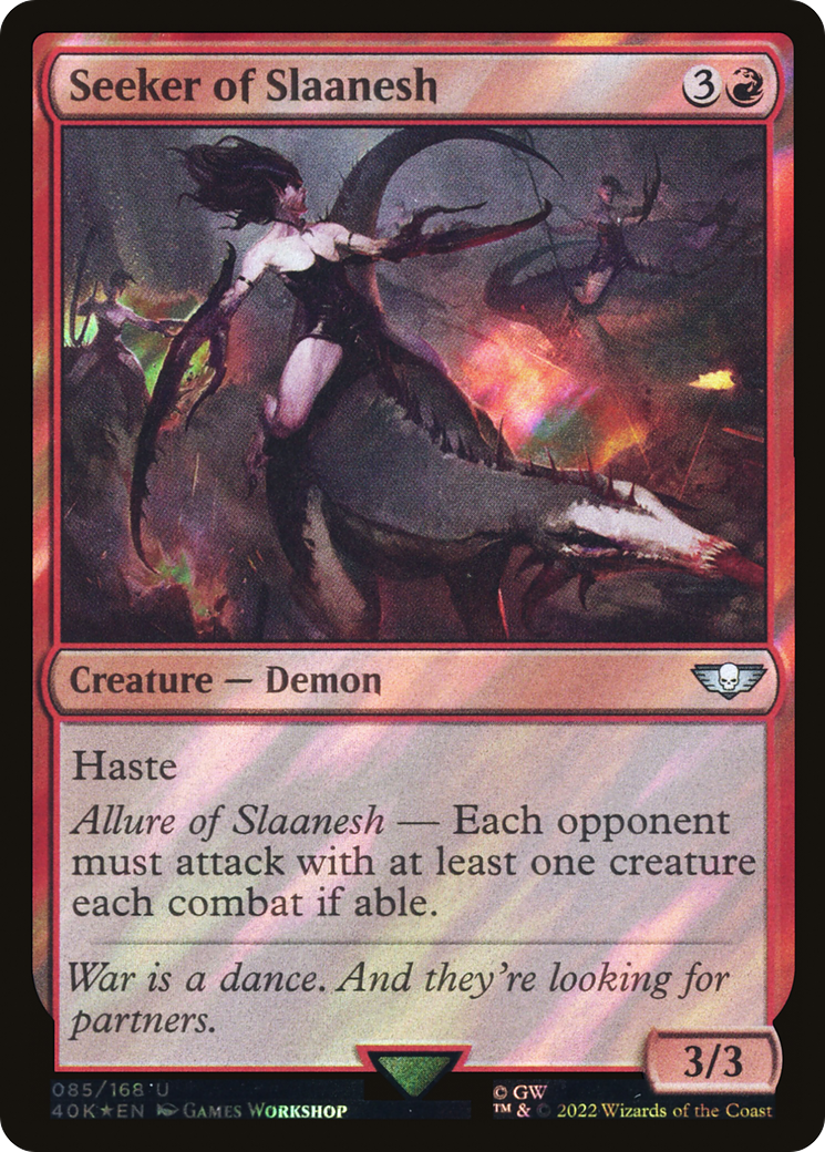 Seeker of Slaanesh (40K-85★) [Warhammer 40,000 Commander] Foil MTG Single Wizards of the Coast