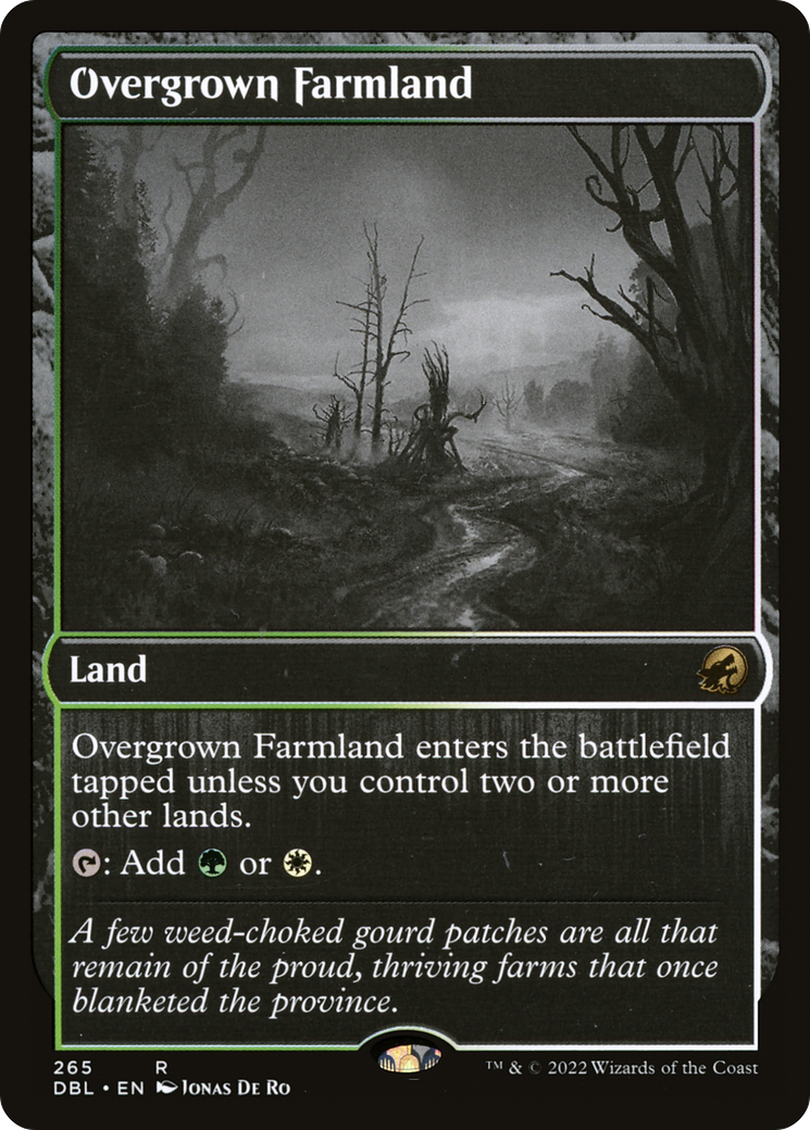 Overgrown Farmland (DBL-265) [Innistrad: Double Feature] MTG Single Wizards of the Coast