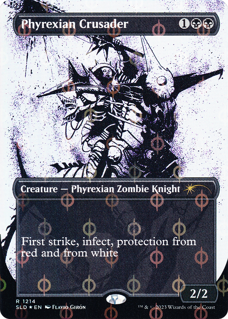 Phyrexian Crusader (SLD-1214) [Secret Lair] Drop (Borderless) Foil MTG Single Wizards of the Coast