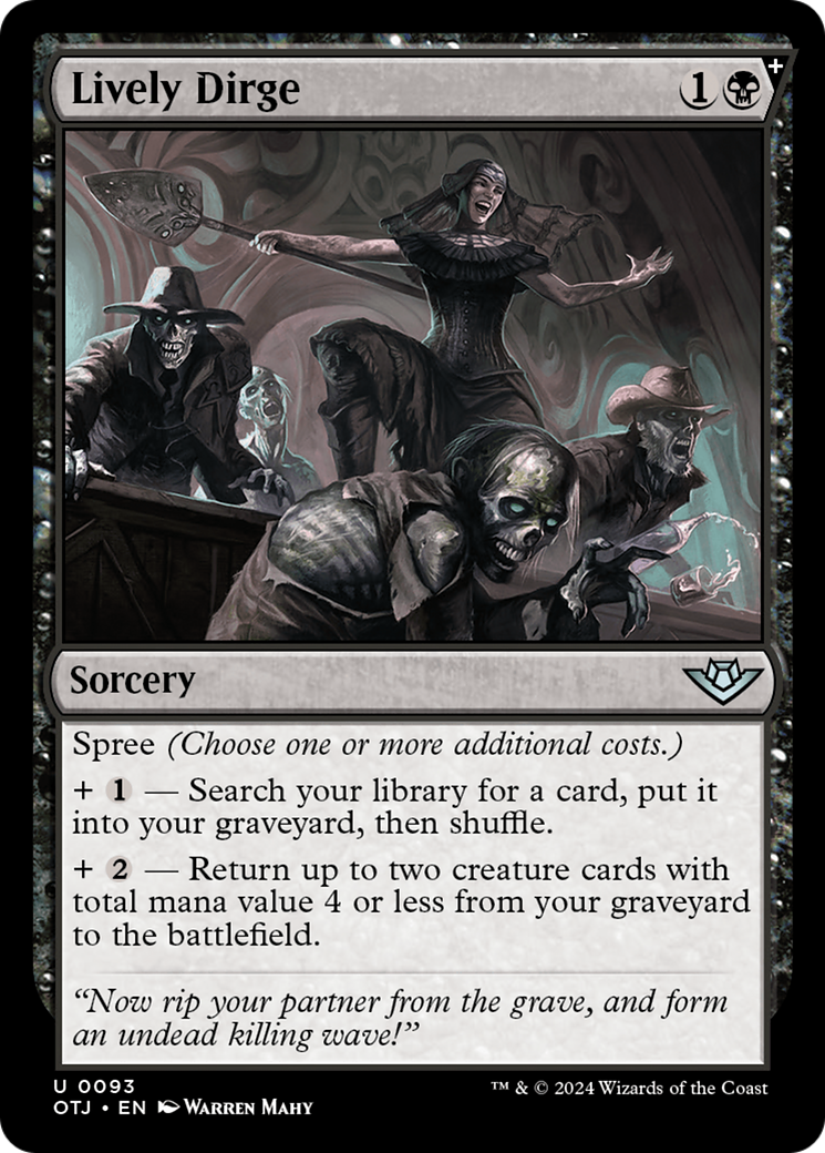 Lively Dirge (OTJ-093) [Outlaws of Thunder Junction] MTG Single Wizards of the Coast