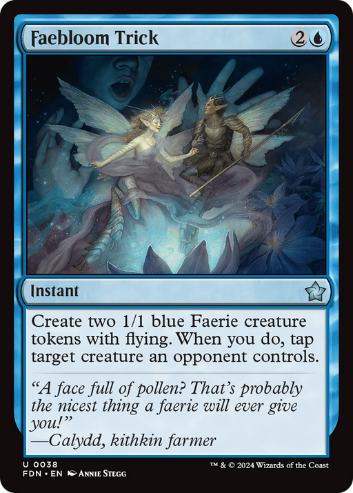 Faebloom Trick (FDN-038) [Foundations] Foil MTG Single Wizards of the Coast