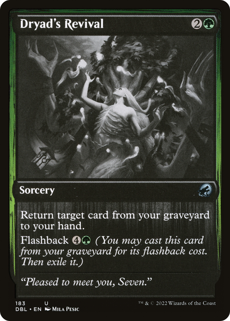 Dryad's Revival (DBL-183) [Innistrad: Double Feature] Foil MTG Single Wizards of the Coast