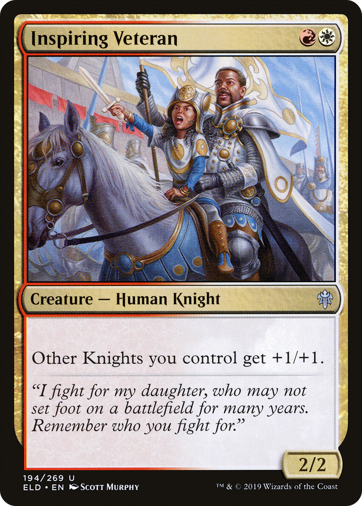 Inspiring Veteran (ELD-194) [Throne of Eldraine] MTG Single Wizards of the Coast