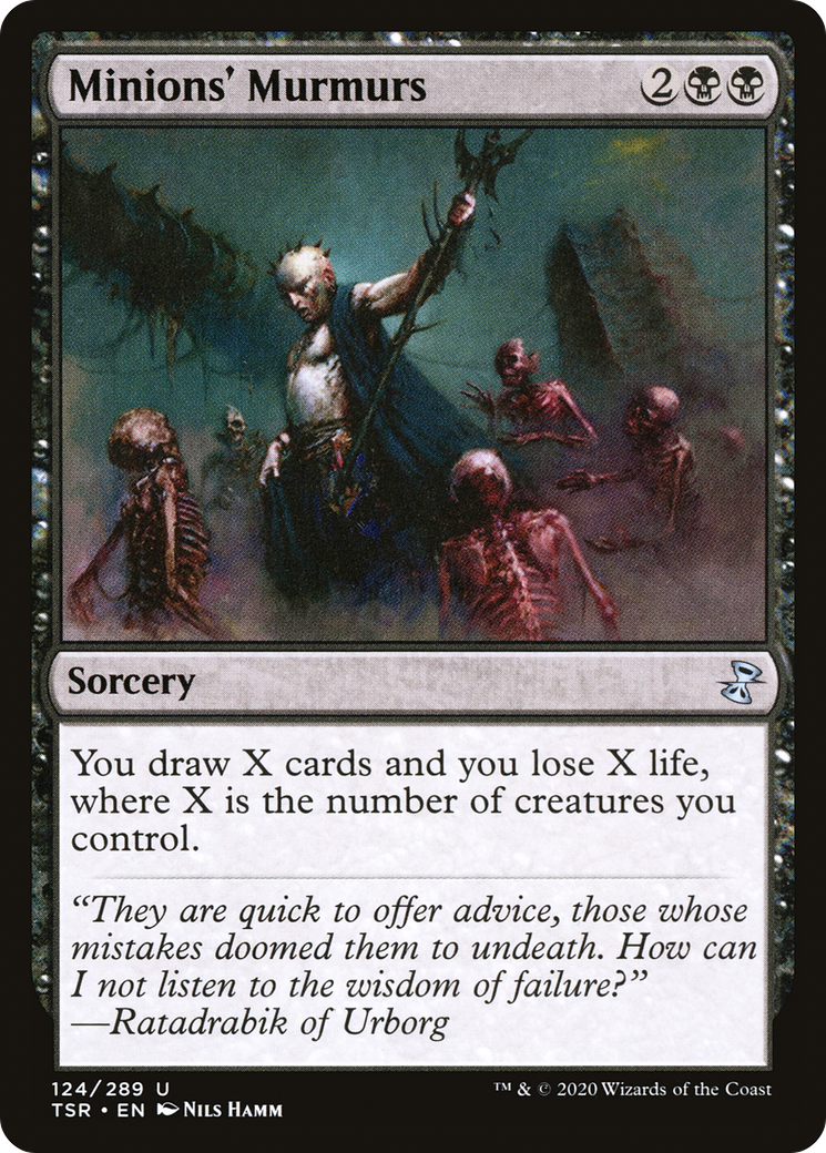 Minions' Murmurs (TSR-124) [Time Spiral Remastered] Foil MTG Single Wizards of the Coast
