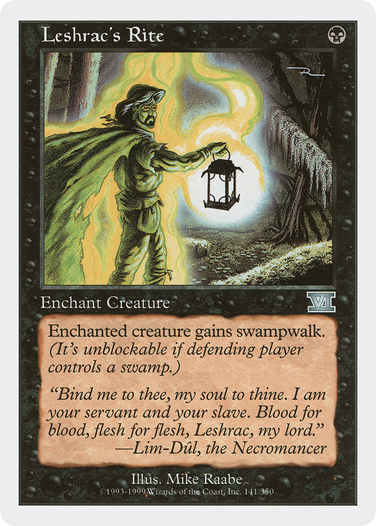Leshrac's Rite [Classic Sixth Edition] MTG Single Magic: The Gathering