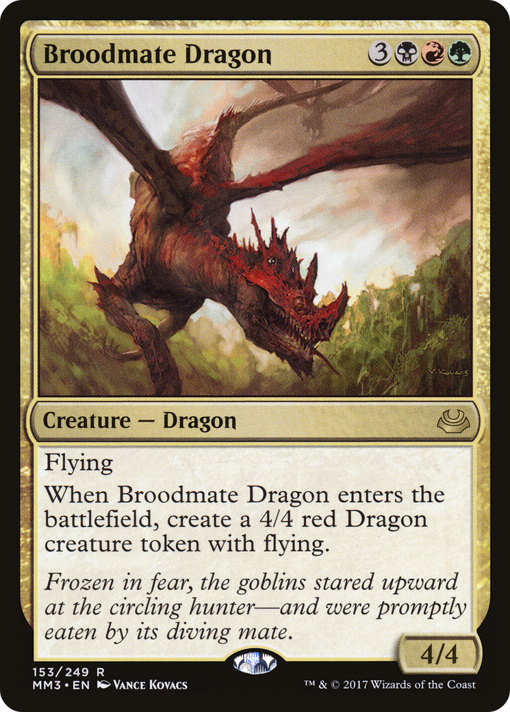 Broodmate Dragon (MM3-153) [Modern Masters 2017] Foil MTG Single Wizards of the Coast