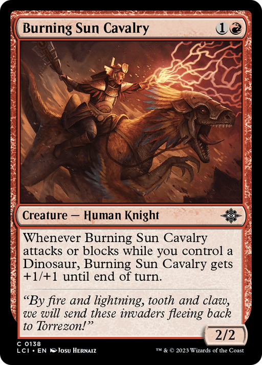 Burning Sun Cavalry (LCI-138) [The Lost Caverns of Ixalan] MTG Single Wizards of the Coast