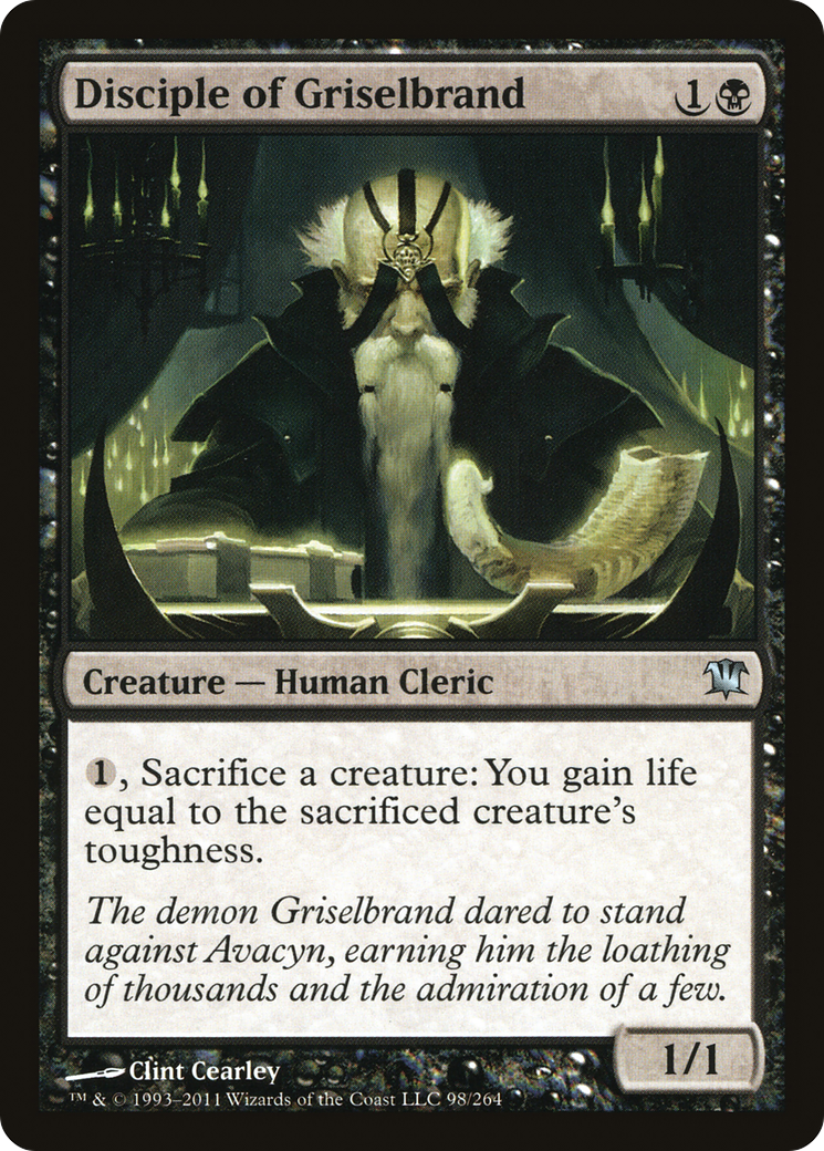 Disciple of Griselbrand (ISD-098) [Innistrad] Foil MTG Single Wizards of the Coast