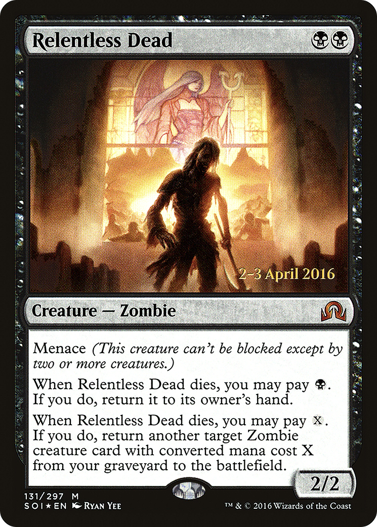 Relentless Dead (PRE-131) [Shadows over Innistrad Promos] Foil MTG Single Wizards of the Coast