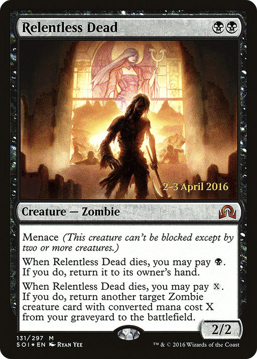 Relentless Dead (PRE-131) [Shadows over Innistrad Promos] Foil MTG Single Wizards of the Coast