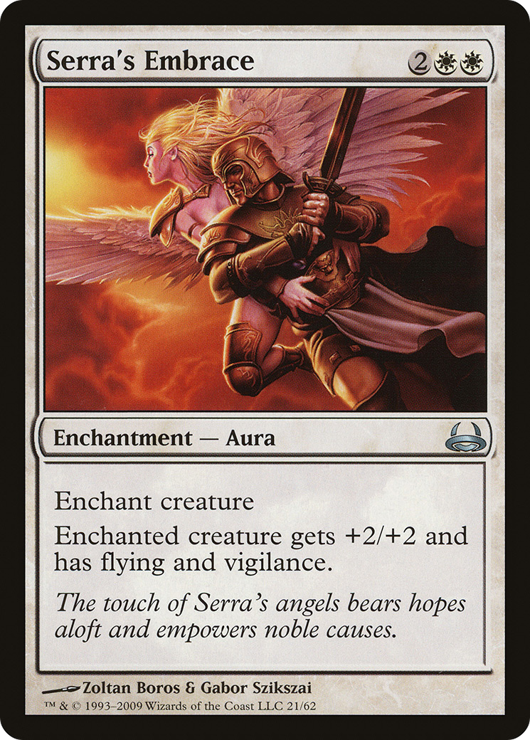 Serra's Embrace (DDC-021) [Duel Decks: Divine vs. Demonic] MTG Single Wizards of the Coast