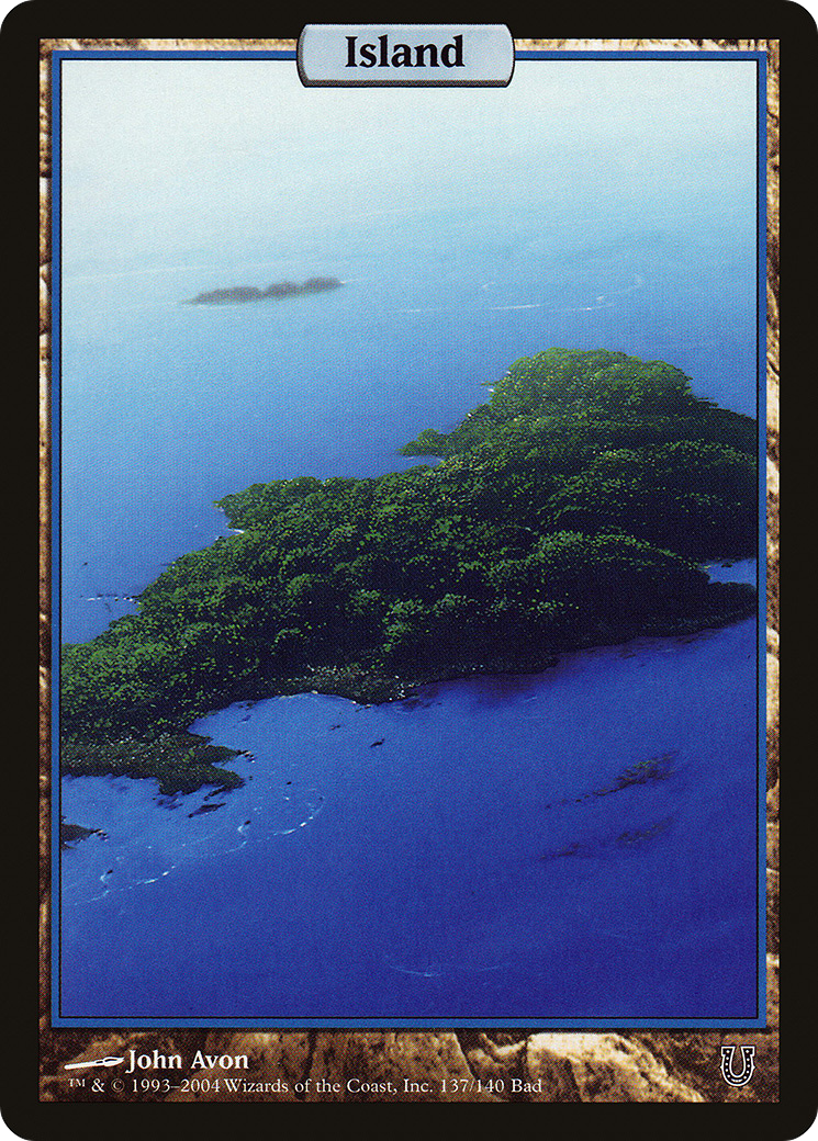 Island - Full Art (UNH-137) [Unhinged] Foil MTG Single Wizards of the Coast