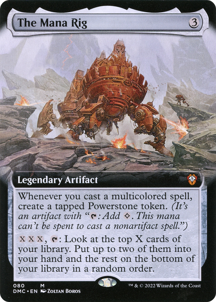 The Mana Rig (DMC-080) [Dominaria United Commander] (Extended Art) Foil MTG Single Wizards of the Coast