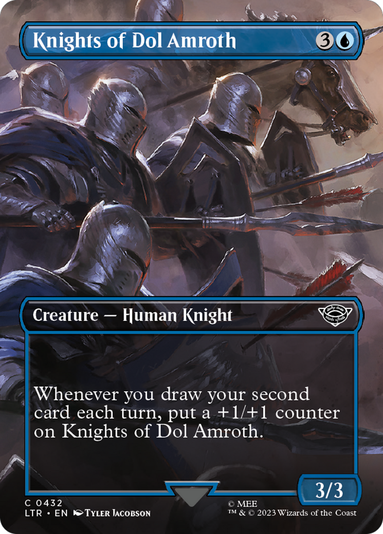Knights of Dol Amroth (LTR-432) [The Lord of the Rings: Tales of Middle-earth] (Borderless) Foil MTG Single Wizards of the Coast