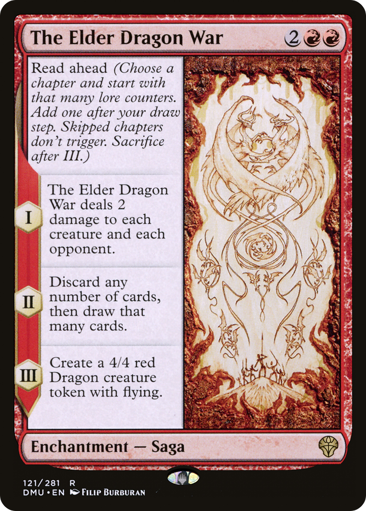 The Elder Dragon War (DMU-121) [Dominaria United] Foil MTG Single Wizards of the Coast