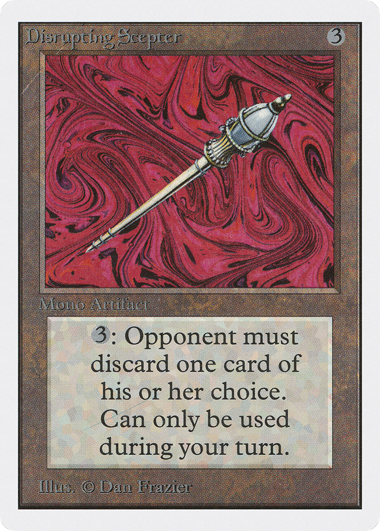 Disrupting Scepter (2ED-) [Oldschool] Unlimited Edition MTG Single Wizards of the Coast
