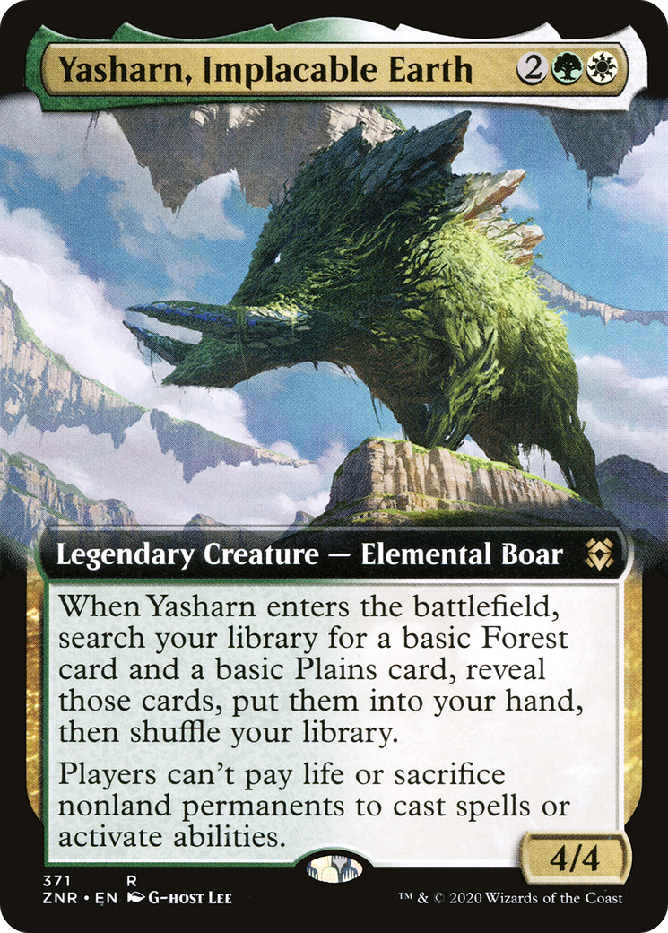 Yasharn, Implacable Earth (ZNR-371) [Zendikar Rising] (Extended Art) Foil MTG Single Wizards of the Coast