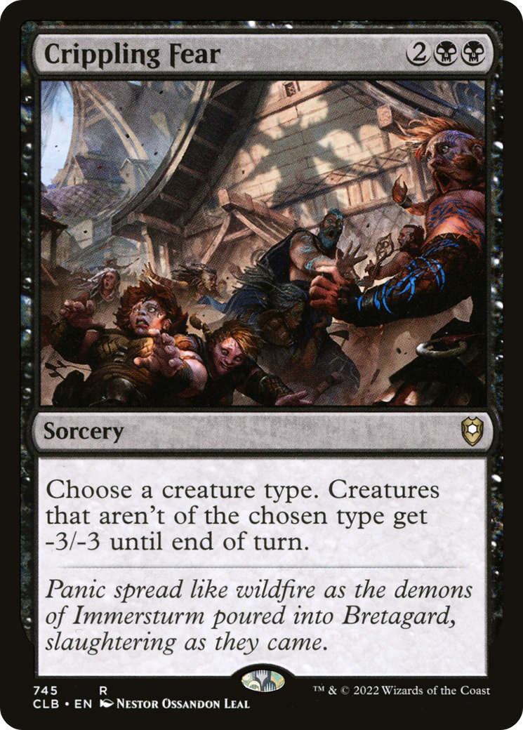 Crippling Fear (CLB-745) [Commander Legends: Battle for Baldur's Gate] MTG Single Wizards of the Coast