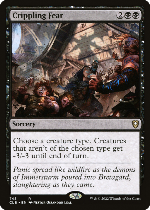 Crippling Fear (CLB-745) [Commander Legends: Battle for Baldur's Gate] MTG Single Wizards of the Coast